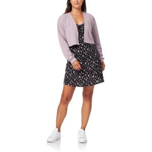 imageWallFlower womens 2piece Sweater and Dress SetBlack Floral  Grey Cardigan