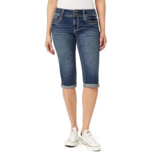 imageWallFlower womens Luscious Curvy 17quot Capri Midrise Insta Stretch Juniors Standard and PlusHeidi
