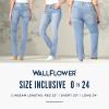 imageWallFlower Womens Luscious Curvy Bootcut MidRise Insta Stretch Juniors Jeans Standard and PlusCamille