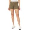 imageWallFlower Womens Ultra 4quot Relaxed Utility Denim Shorts MidRise Insta Soft JuniorsDusty Olive