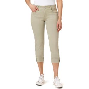 imageWallFlower Luscious Curvy 235 MidRise Cropped Jeans for Women Insta Stretch Denim Juniors JeansSoft Olive