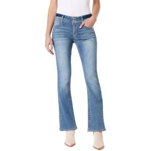 imageWallFlower Luscious Curvy Bootcut Jeans for Women MidRise Insta Stretch Denim Size Inclusive Juniors Jeans Sizes 0 to 24Ryan