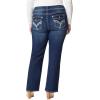 imageWallFlower Womens Luscious Curvy Bootcut MidRise Bling Insta Stretch Juniors Jeans Standard and PlusVici