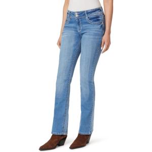 imageWallFlower Womens Luscious Curvy Bootcut MidRise Insta Stretch Juniors Jeans Standard and Plus Audrey