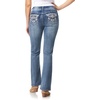 image:imageWallFlower Bling Back Pocket Bootcut Jeans for Women Luscious Curvy Fit Embellished MidRise Insta Stretch DenimFarrah