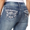 image:imageWallFlower Bling Back Pocket Bootcut Jeans for Women Luscious Curvy Fit Embellished MidRise Insta Stretch DenimFarrah