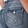 image:imageWallFlower Bling Back Pocket Bootcut Jeans for Women Luscious Curvy Fit Embellished MidRise Insta Stretch DenimGalaxy
