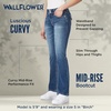 image:imageWallFlower Bling Back Pocket Bootcut Jeans for Women Luscious Curvy Fit Embellished MidRise Insta Stretch DenimKylie