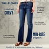 image:imageWallFlower Luscious Curvy Bootcut Jeans for Women MidRise Insta Stretch Denim SizeInclusive Juniors JeansAddison
