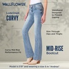 image:imageWallFlower Luscious Curvy Bootcut Jeans for Women MidRise Insta Stretch Denim SizeInclusive Juniors JeansAndrea