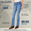 image:imageWallFlower Luscious Curvy Bootcut Jeans for Women MidRise Insta Stretch Denim SizeInclusive Juniors JeansAudrey