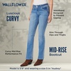 image:imageWallFlower Luscious Curvy Bootcut Jeans for Women MidRise Insta Stretch Denim SizeInclusive Juniors JeansAudrey