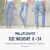 image:imageWallFlower Luscious Curvy Bootcut Jeans for Women MidRise Insta Stretch Denim SizeInclusive Juniors JeansChrystie Pure
