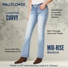 image:imageWallFlower Luscious Curvy Bootcut Jeans for Women MidRise Insta Stretch Denim SizeInclusive Juniors JeansDavey