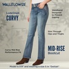 image:imageWallFlower Luscious Curvy Bootcut Jeans for Women MidRise Insta Stretch Denim SizeInclusive Juniors JeansDelilah
