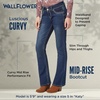image:imageWallFlower Luscious Curvy Bootcut Jeans for Women MidRise Insta Stretch Denim SizeInclusive Juniors JeansKaty