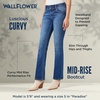 image:imageWallFlower Luscious Curvy Bootcut Jeans for Women MidRise Insta Stretch Denim SizeInclusive Juniors JeansParadise
