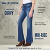 image:imageWallFlower Luscious Curvy Bootcut Jeans for Women MidRise Insta Stretch Denim SizeInclusive Juniors JeansPia