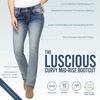 image:imageWallFlower Luscious Curvy Bootcut Jeans for Women MidRise Insta Stretch Denim SizeInclusive Juniors JeansScarlett