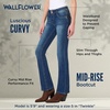 image:imageWallFlower Luscious Curvy Bootcut Jeans for Women MidRise Insta Stretch Denim SizeInclusive Juniors JeansTwinkle