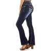 image:imageWallFlower Womens Legendary Bootcut MidRise Insta Stretch Juniors Jeans Standard and PlusAmy