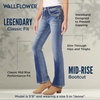 image:imageWallFlower Womens Legendary Bootcut MidRise Insta Stretch Juniors Jeans Standard and PlusJenna