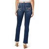 image:imageWallFlower Womens Legendary Slim Bootcut MidRise Belted Insta Stretch Juniors Jeans Standard and PlusGalena