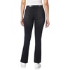 image:imageWallFlower Womens Legendary Slim Bootcut MidRise Belted Insta Stretch Juniors Jeans Standard and PlusMid Carbon