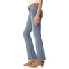image:imageWallFlower Womens Legendary Slim Bootcut MidRise Belted Insta Stretch Juniors Jeans Standard and PlusTiffany