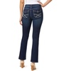 image:imageWallFlower Womens Legendary Slim Bootcut MidRise Belted Insta Stretch Juniors Jeans Standard and PlusVici
