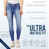 image:imageWallFlower Womens Ultra Fit Skinny MidRise Insta Soft Denim Juniors Jeans Also Available in Plus SizesCastle