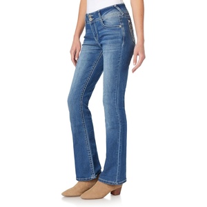 image:imageWallFlower Bling Back Pocket Bootcut Jeans for Women Luscious Curvy Fit Embellished MidRise Insta Stretch DenimEllery