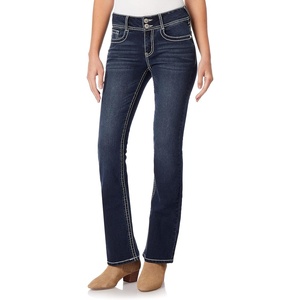 image:imageWallFlower Bling Back Pocket Bootcut Jeans for Women Luscious Curvy Fit Embellished MidRise Insta Stretch DenimEvan