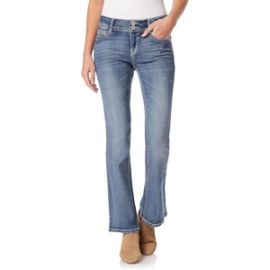 image:imageWallFlower Bling Back Pocket Bootcut Jeans for Women Luscious Curvy Fit Embellished MidRise Insta Stretch DenimGalaxy Legacy