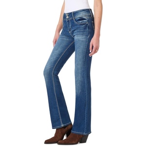 image:imageWallFlower Luscious Curvy Bootcut Jeans for Women MidRise Insta Stretch Denim SizeInclusive Juniors JeansChrystie Pure