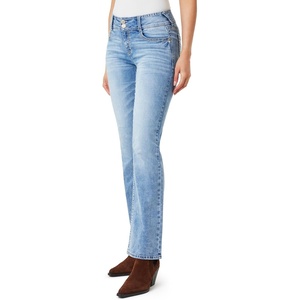 image:imageWallFlower Luscious Curvy Bootcut Jeans for Women MidRise Insta Stretch Denim SizeInclusive Juniors JeansGrace