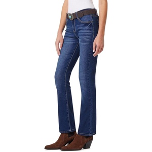 image:imageWallFlower Womens Legendary Slim Bootcut MidRise Belted Insta Stretch Juniors Jeans Standard and PlusAlani